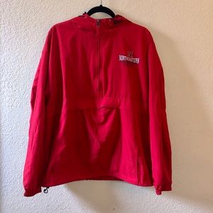 “champion” northeastern uni windbreaker